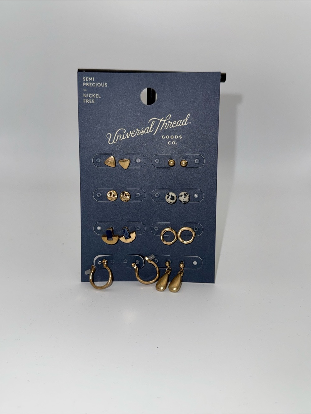 Universal Thread Gold Earring Set — Mixed Styles